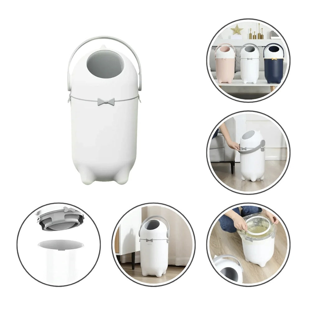 15L Diaper Trash Can Garbage Trash Bucket Nappy Bin for Living Room, Nursey, Bathrooms,  Home, Hotel