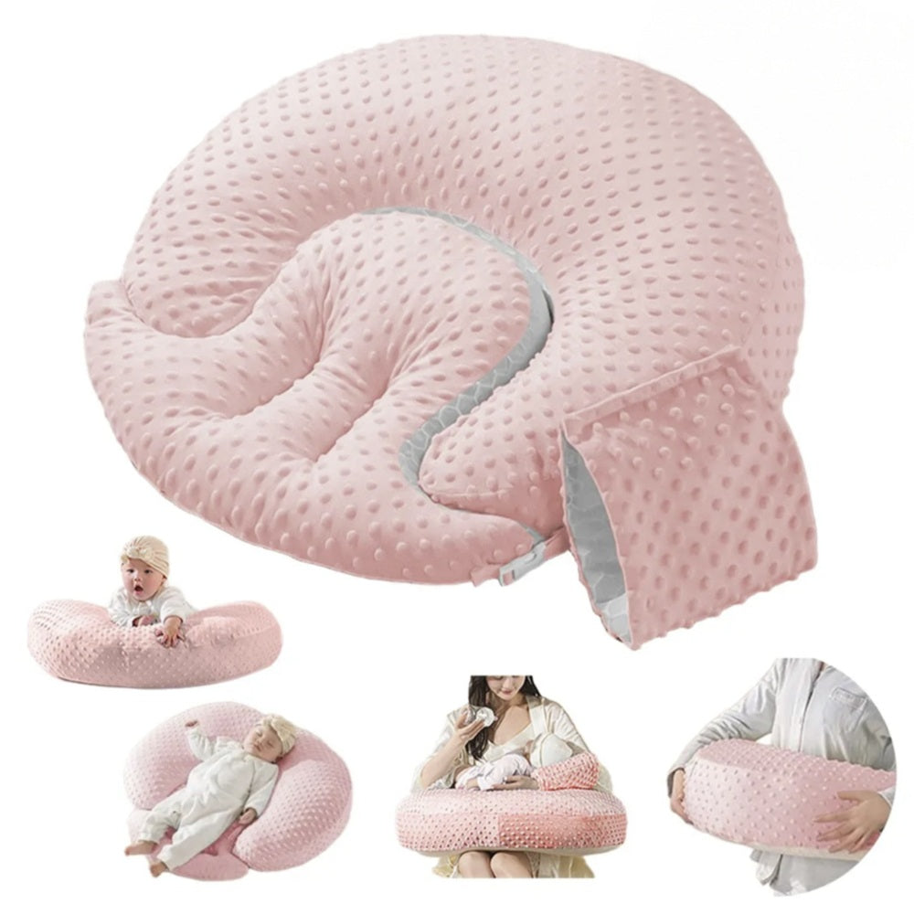 Pink - Breastfeeding, Nursing Pillow, Bottle-Feeding, Versatile Pillow Supportive Aid For Parents
