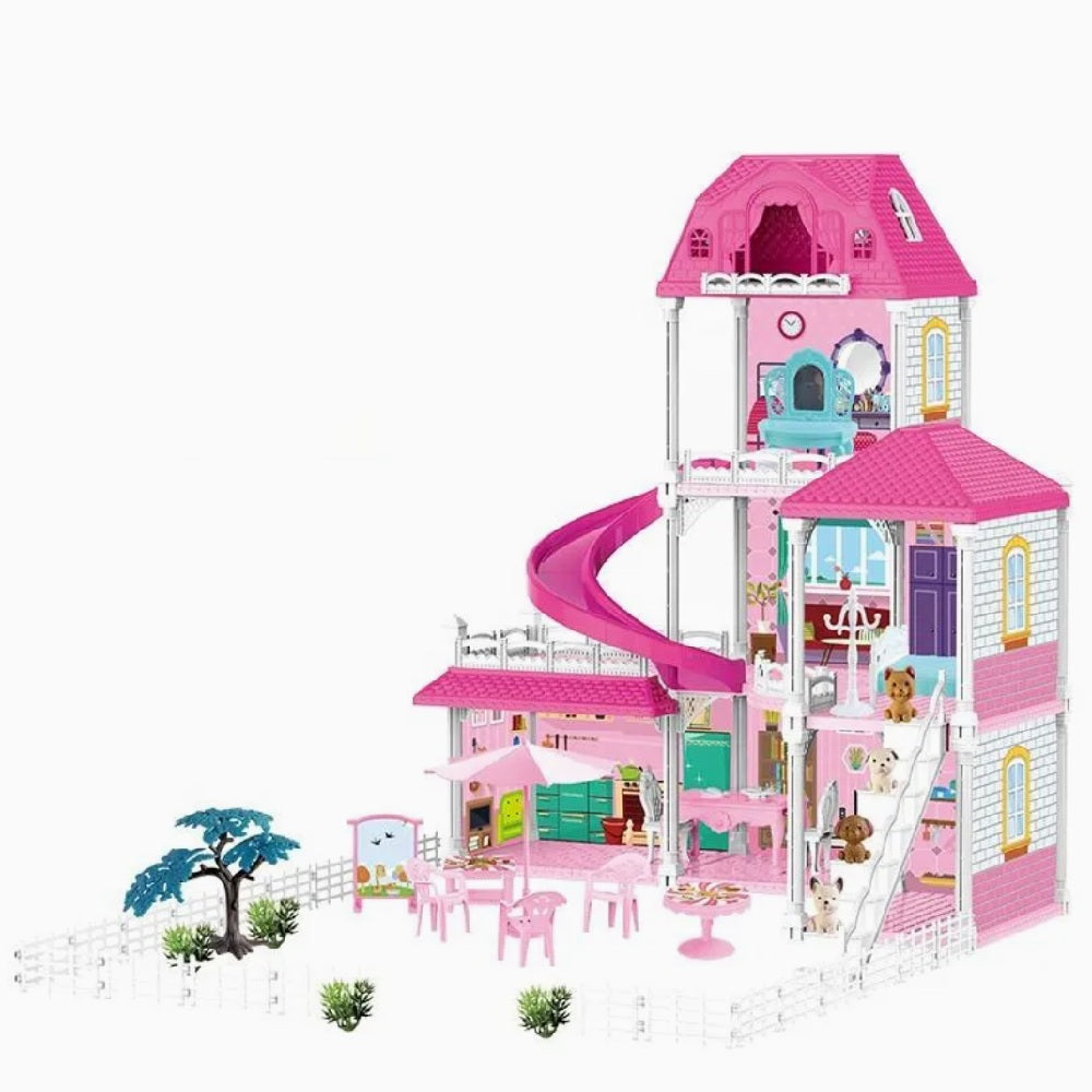 Doll House Playset: Dream House with Furniture for kids aged 3-10