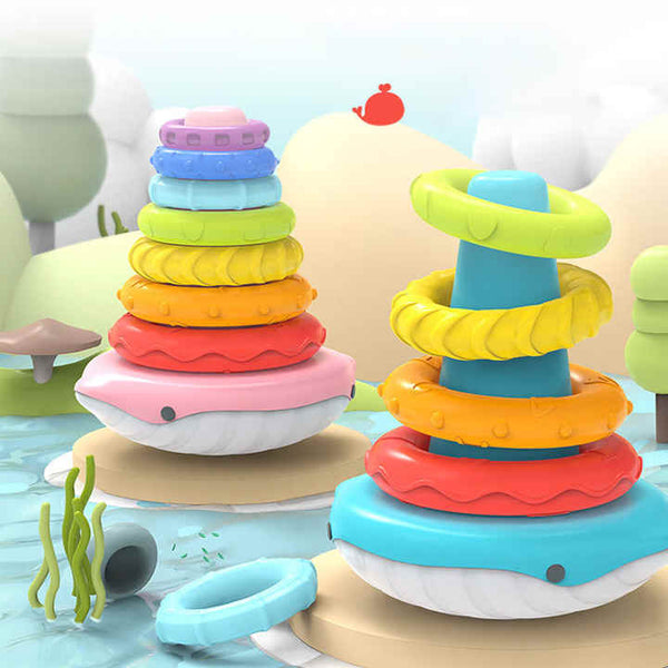 Ring Stacker, Educational Toy, Numbers, Stacking, Size, Sorting,  Colours, Letters,
