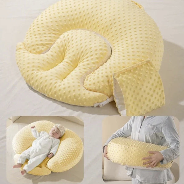 Yellow - Breastfeeding, Nursing Pillow, Bottle-Feeding, Maternity Pillow, Versatile Pillow Supportive Aid For Parents